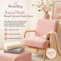 Roselleq™ AuraNest Bouclé Accent Chair Cover